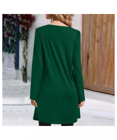 Tunic Tops for Women Loose Fit Irregular Hem Trendy Tunic Tops Crewneck Oversized Blouses Loose Shirts Tops A-green $10.50 Tops