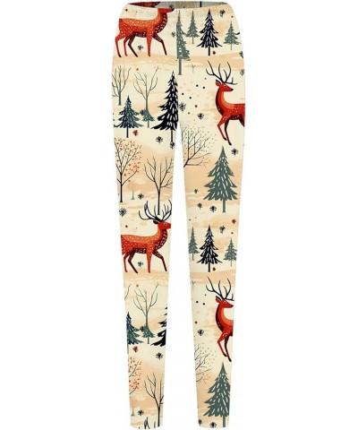 Women's Boho Printed Leggings Soft Stretchy Skinny Comfy Tights High Waisted Workout Athletic Fitness Yoga Pants 26-beige $5....