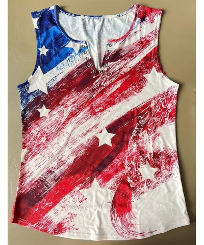 4th of July Tank Tops for Women American Flag Sleeveless Shirt Summer Patriotic Shirts Tees Flag02 $8.50 Tanks