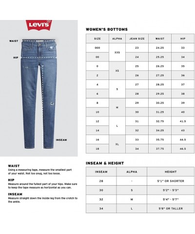 Women's 721 High Rise Skinny Jeans (Also Available in Plus) Standard Lapis Link - Light Indigo $30.23 Jeans