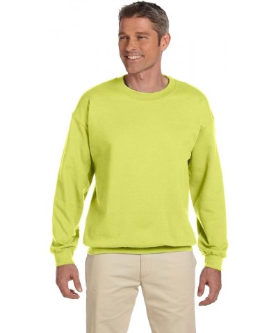 4662 Adult 9.5 oz. Super Sweats® NuBlend® Fleece Crew Safety Green $14.26 Sweatshirts