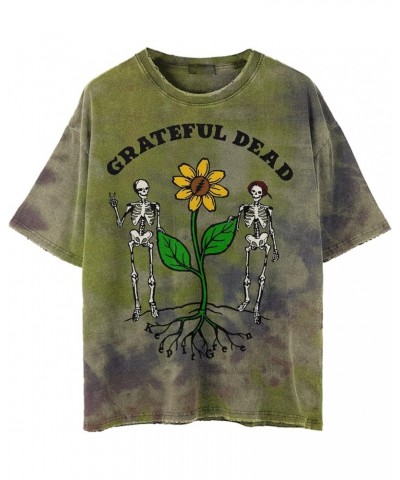 Keep It Green Flower Tie Dye T-Shirt Multicolor $13.80 T-Shirts