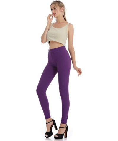 Classic Leggings Buttery Soft Super Comfort Sports Yoga Workout Stretch Pants 4pk/Dark Grey,purple,light Brown,olive $7.41 Le...