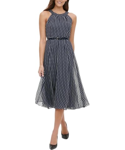 Women's Midi Dress, Blue/Ivory, 6 $31.06 Dresses