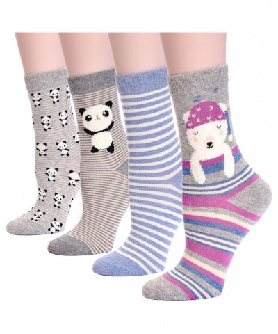 Funny Socks for Women Famous Painting Patterned Art Socks Funky Cute Socks Cool Crew Socks Dancing Panda and Sleeping Bear $1...