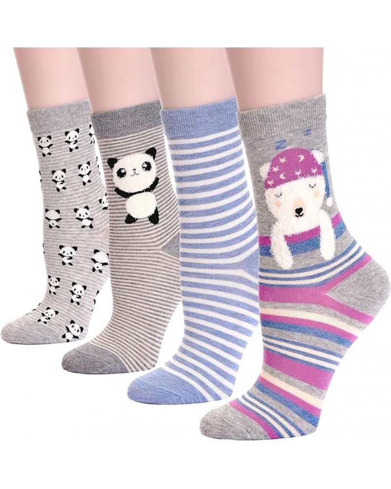 Funny Socks for Women Famous Painting Patterned Art Socks Funky Cute Socks Cool Crew Socks Dancing Panda and Sleeping Bear $1...