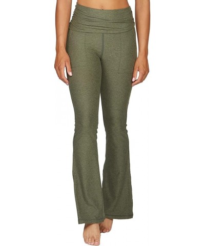 Active Women's Rosemary Flared Legging with Pockets Dark Olive $20.00 Activewear