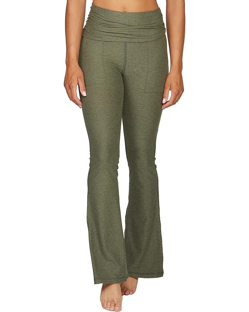 Active Women's Rosemary Flared Legging with Pockets Dark Olive $20.00 Activewear