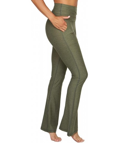 Active Women's Rosemary Flared Legging with Pockets Dark Olive $20.00 Activewear