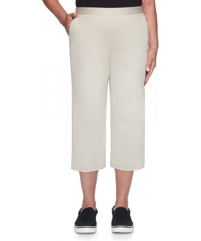 Women's Twill Classic Fit Capri Tan $13.67 Pants