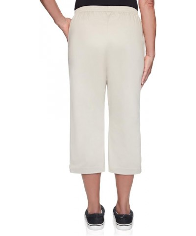 Women's Twill Classic Fit Capri Tan $13.67 Pants