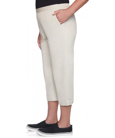 Women's Twill Classic Fit Capri Tan $13.67 Pants