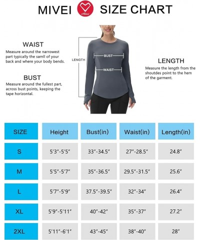 Women Thermal Fleece Lined Running Shirts Long Sleeve Winter Cold Weather Ski Athletic Top with Thumbhole Zipper Pocket Grey ...