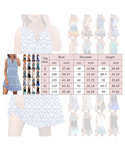 Dresses for Women Casual Summer Midi Length Women Summer Casual Sexy Sleeveless Floral Print Sundress Loose Beach Zzra-brown ...