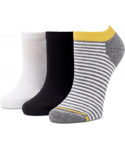 Women's Eco Sport Tab Back No Show 3 Pair Pack Pattern/Black/White - 3 Pair Pack $9.11 Socks