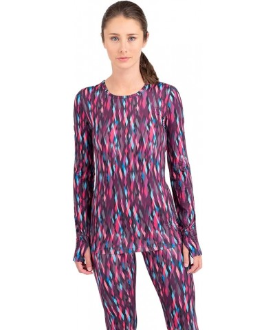 Women's Cloud Nine 4-Way Stretch Brushed Scoop The Edge Print $10.84 Activewear