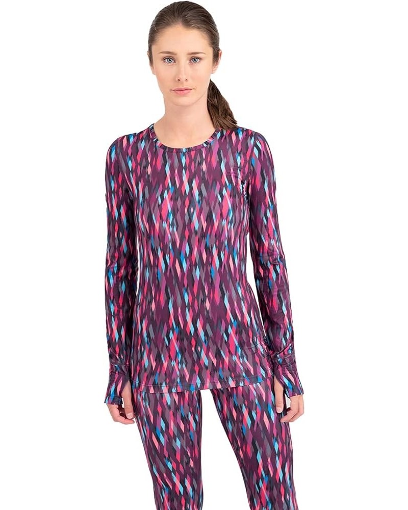 Women's Cloud Nine 4-Way Stretch Brushed Scoop The Edge Print $10.84 Activewear