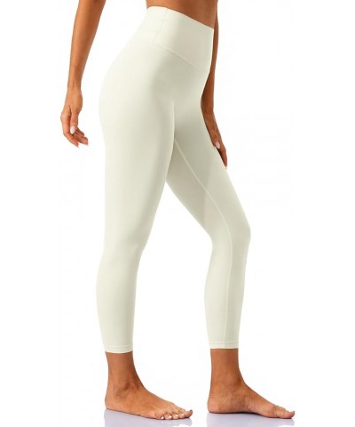 Women's Studio Essential Yoga Leggings 19"/ 23"/ 25"/ 28" - Soft Stretch Workout Active Tights Pants 23 inches Cream $13.34 L...