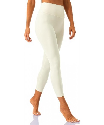 Women's Studio Essential Yoga Leggings 19"/ 23"/ 25"/ 28" - Soft Stretch Workout Active Tights Pants 23 inches Cream $13.34 L...