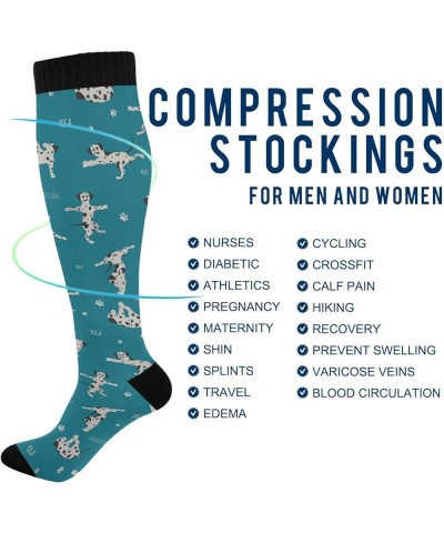 Socks for Women Men Warm Comfort Athletic Crew Running Hiking Cycling Compression Socks Multi-21 $10.19 Activewear