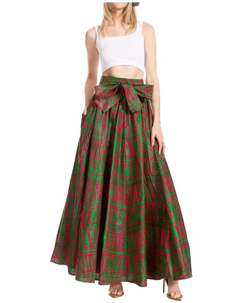 Asma Second Convertible Traditional Wax Print Adjustable Strap Maxi Skirt 250 $30.00 Skirts