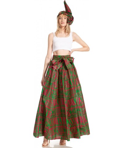 Asma Second Convertible Traditional Wax Print Adjustable Strap Maxi Skirt 250 $30.00 Skirts