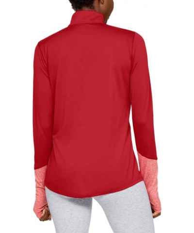 Women's Locker 1/2 Zip T-Shirt Red/ White Medium $12.93 Activewear